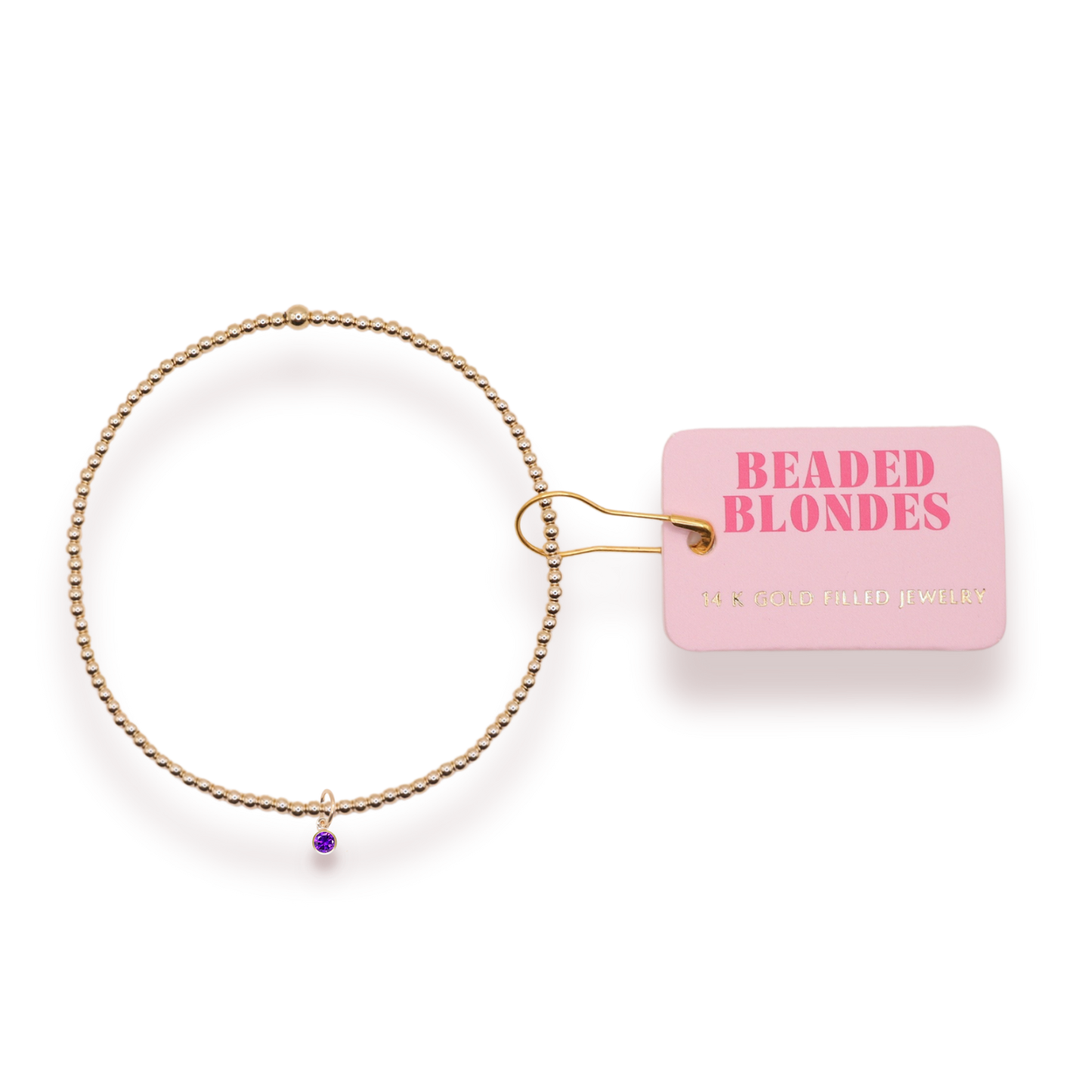 Birthstone Charm Bracelets: Standard 6.75 inch