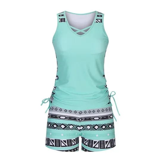 üåäWomen's Fashion Two-Piece Tankini Set
