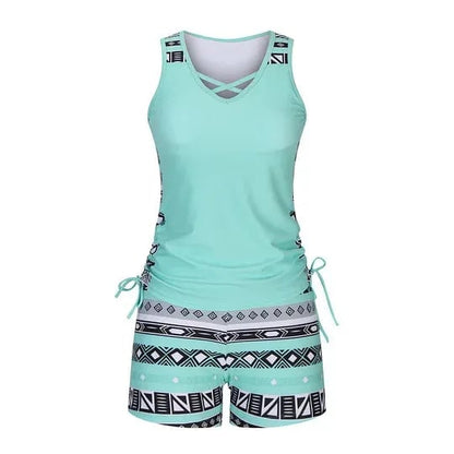 üåäWomen's Fashion Two-Piece Tankini Set