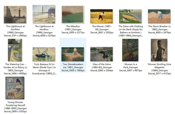 85 Painting Images by Georges Seurat French, 1859-1891 - Tibetan Buddhist thangka, view 4
