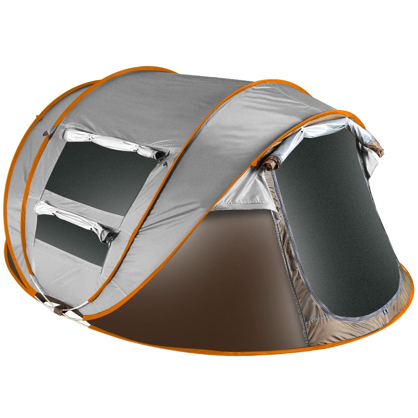 5–8 Person Instant Pop-Up Camping Tent – Waterproof with Mosquito Net Windows & Carry Bag