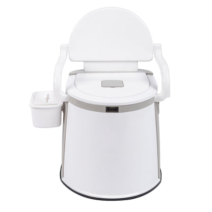 Portable Camping Toilet – 5-Gallon Bucket with Anti-Slip Strip, Handrails, Tissue Holder & Inner Barrel