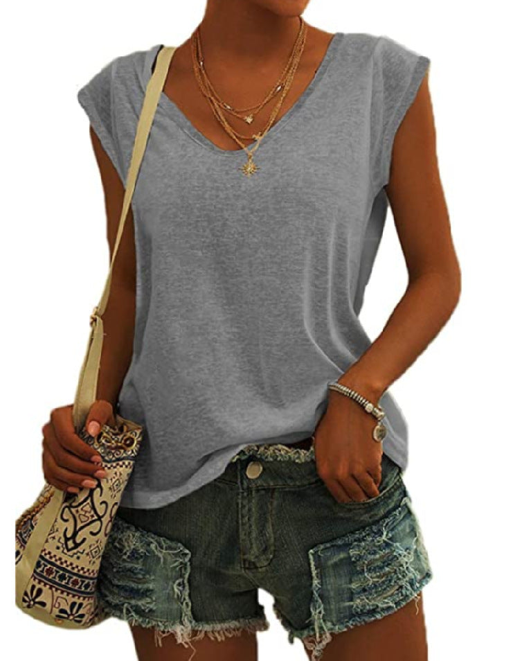 üëö Women's Casual V-Neck Loose Fit Tank Top
