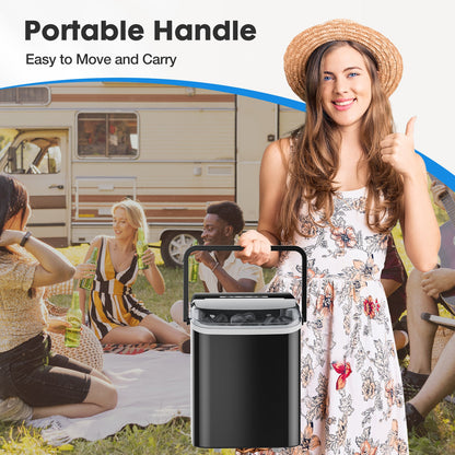 Portable Countertop Ice Maker | 26 lbs/Day, 2 Ice Sizes, Self-Cleaning