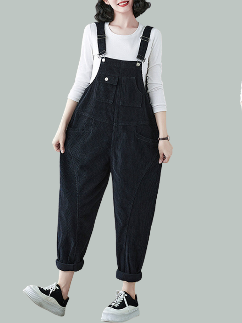 Bib Overalla - Casual Pocket Style | Eva Trends