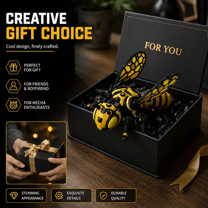 Cyber Mechanical Bee Figurine üêù