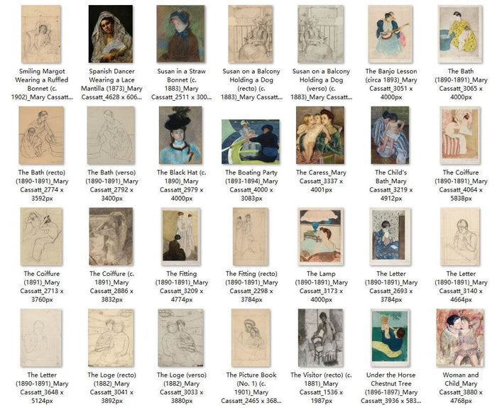 92 Painting Images by Mary Cassatt American, 1844-1926 - Tibetan Buddhist thangka, close-up detail
