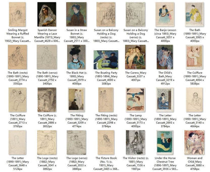 92 Painting Images by Mary Cassatt American, 1844-1926 - Tibetan Buddhist thangka, close-up detail