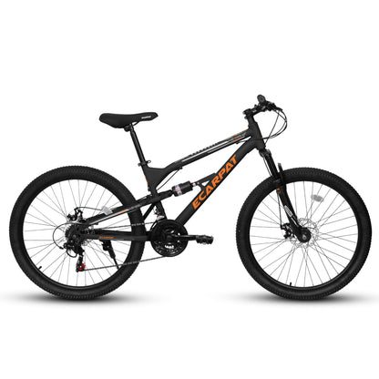 26" Adult Mountain Bike | 21-Speed, Dual Shock Absorption & Disc Brakes