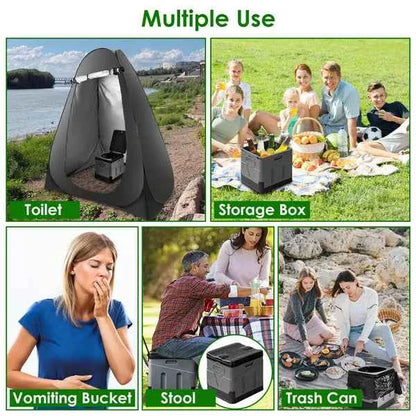 Portable Foldable Camping Toilet – Lightweight Outdoor Toilet for Camping & Emergencies