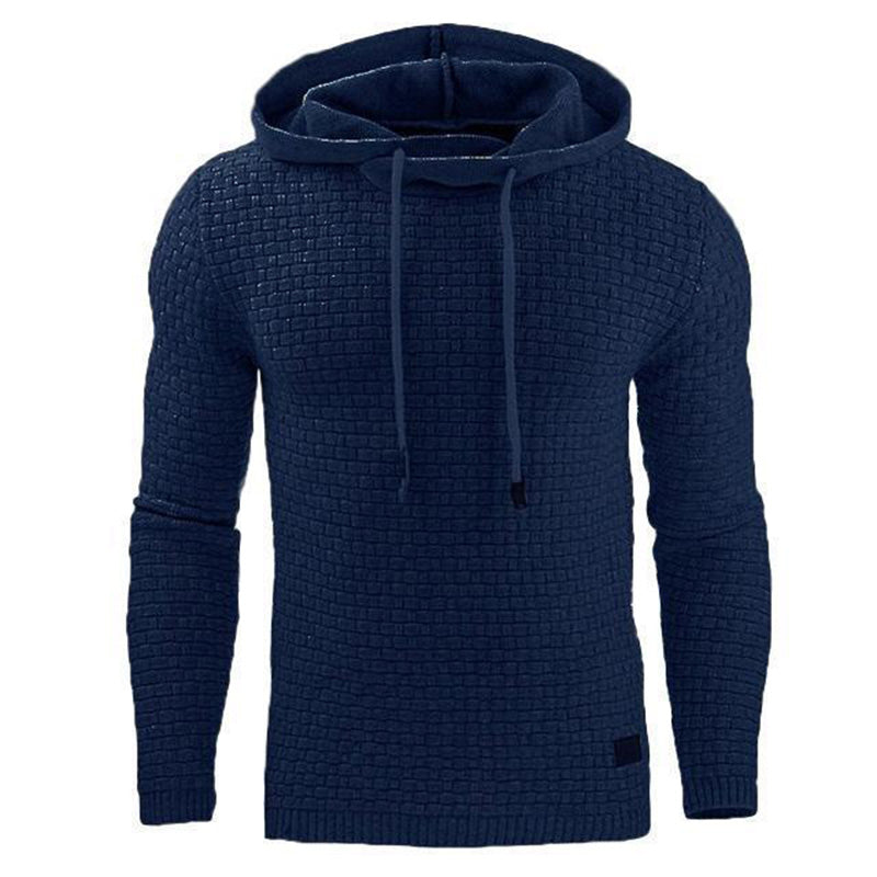 Men's Pullover Hoodie Sweatshirt – 9 Colors, Sizes S–3XL, Cotton Blend