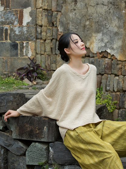 Stylish Women's Vintage Summer Loose Top | Eva Trens