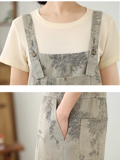 Soft & Relaxed Women's Short Denim Overalls - Eva Trends