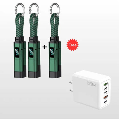 üî•Limited Time SALE 40% OFFüî•4-in-1 Digital Display Keychain Charging Cable