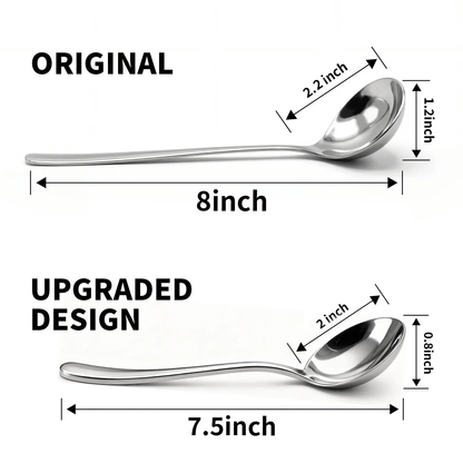 üç≤ 4/6 PCs Stainless Steel Soup Spoon Set