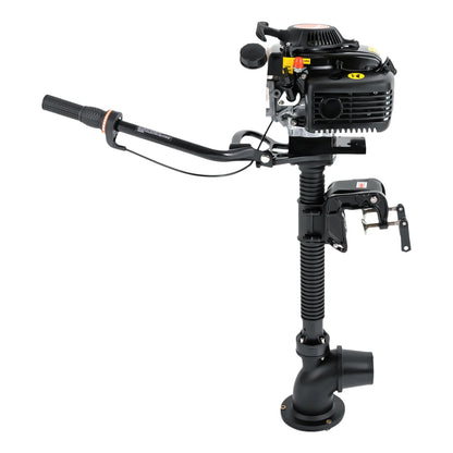 4HP 4-Stroke Gasoline Outboard Motor – Air Cooled Jet Pump Short Shaft Marine Engine for Fishing Boats