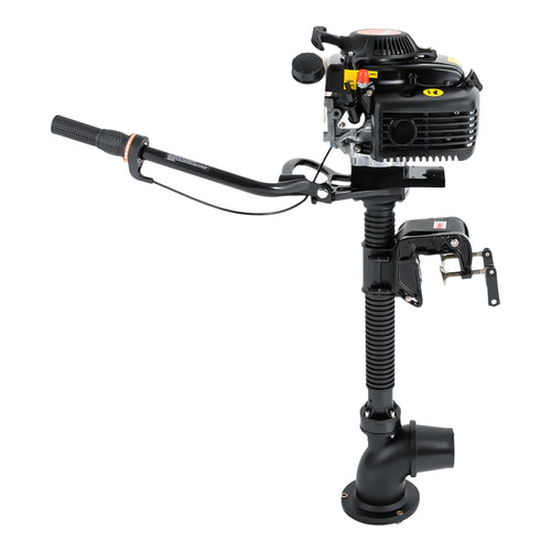 4HP 4-Stroke Gasoline Outboard Motor – Air Cooled Jet Pump Short Shaft Marine Engine for Fishing Boats