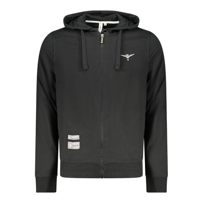 Accademia Militare Black Cotton Men's Hoodie