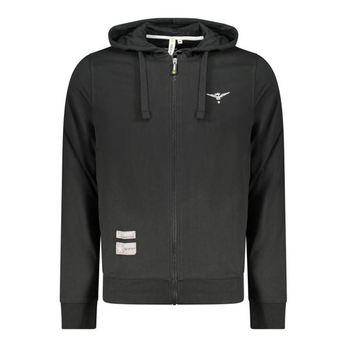 Accademia Militare Black Cotton Men's Hoodie