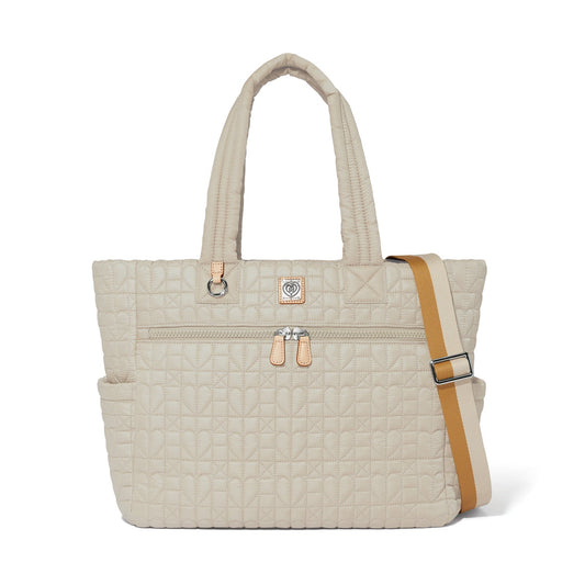 Buff heart Amara Lg tote