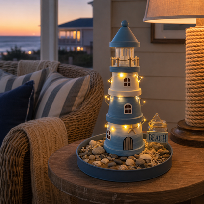 üåäLighted Coastal Lighthouse Tabletop Decor