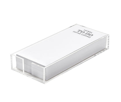 Acrylic holder with notepad