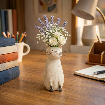 üî•49% OFF - üòªHandcrafted Quirky Cat Vase