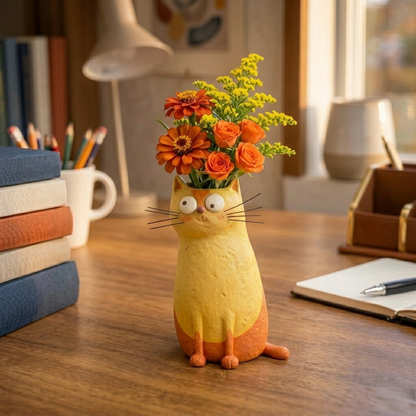 üî•49% OFF - üòªHandcrafted Quirky Cat Vase