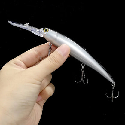 Deep Diving Minnow Wobbler Lure – 16.5cm, 21g, 2.5-4.5m Depth, Bass Pike Perch, 3 Colors