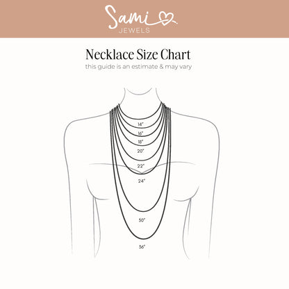 Gradient Bezel Tennis Necklace