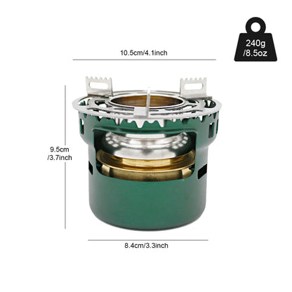 Camping Alcohol Stove with Storage Bag, High Power Windproof Bundled Burner for Backpack, Hiking, Picnic, Climbing