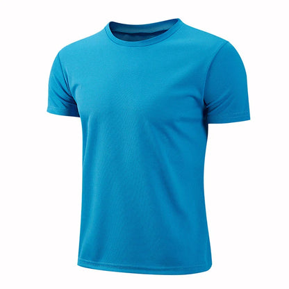 Men Women Short Sleeve Sport T Shirt Gym Jerseys Fitness Shirt Trainer Running T-Shirt  Breathable