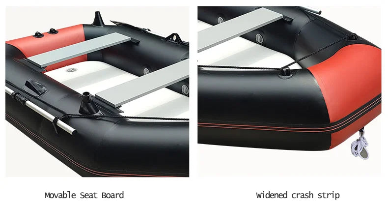 Inflatable Fishing Kayak – PVC Canoe Boat for 1–6 Persons (1.75–3.6m)
