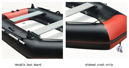 Inflatable Fishing Kayak – PVC Canoe Boat for 1–6 Persons (1.75–3.6m)