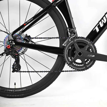 R5pro Carbon Fiber Road Bike 22/24 Speed Racing with Hydraulic Disc Brakes Available in 7 Sizes - 43.5/46/48/50/52/54/56