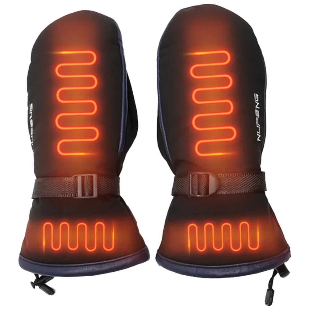 USB Electric Heated Gloves – Waterproof 3-Temperature Gloves for Hiking, Climbing & Cycling