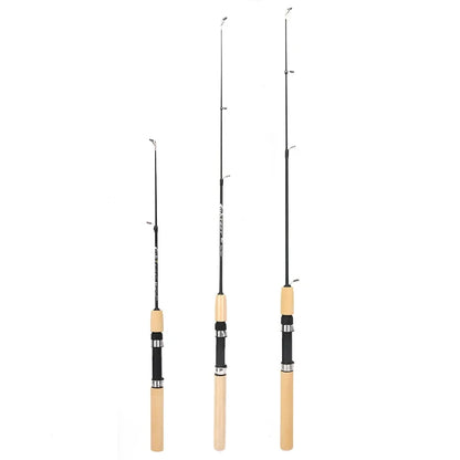 Portable Ice Fishing Pole – Carbon + Epoxy Resin, 60/80/100cm, Lightweight Grip