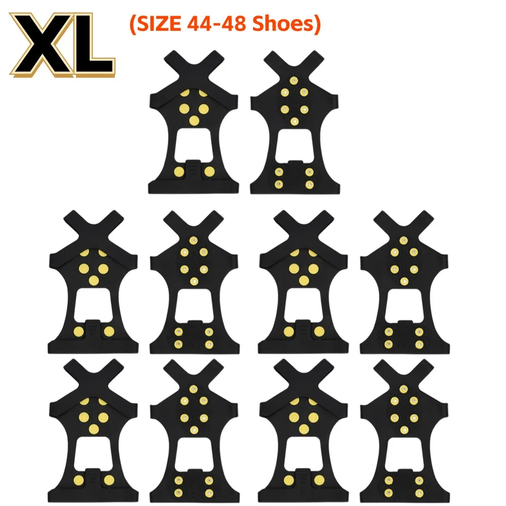 Ice & Snow Traction Cleats – Anti-Slip Crampon Spikes for Boots, Hiking & Winter Sports