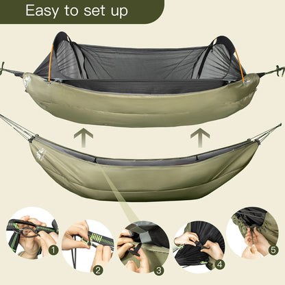 4-Season Hammock Under Quilt – Insulated Sleeping Blanket, Rated 5–20°C