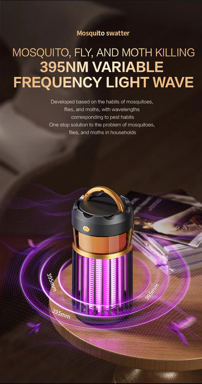 3-in-1 Mosquito Repellent Camping Lamp – Bug Zapper, Night Light & Insect Killer
