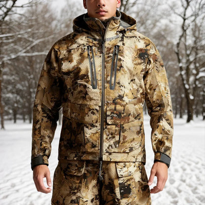 Men's Winter Camo Hunting Jacket – Waterproof Insulated Hudson Jacket for Fishing & Hunting