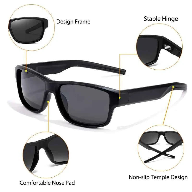 CATERSIDE New Polarized Sunglasses Men Outdoor Sports Small Frame Sun Glasses Fishing Cycling Fashion Eyewear Lunette De Soleil