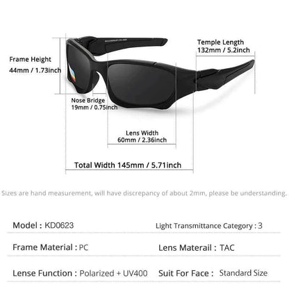 KDEAM Brand Strong Arm Men's Sunglasses Polarized Driving Shield Sun Glasses Men and Women Sports Goggles oculos de sol