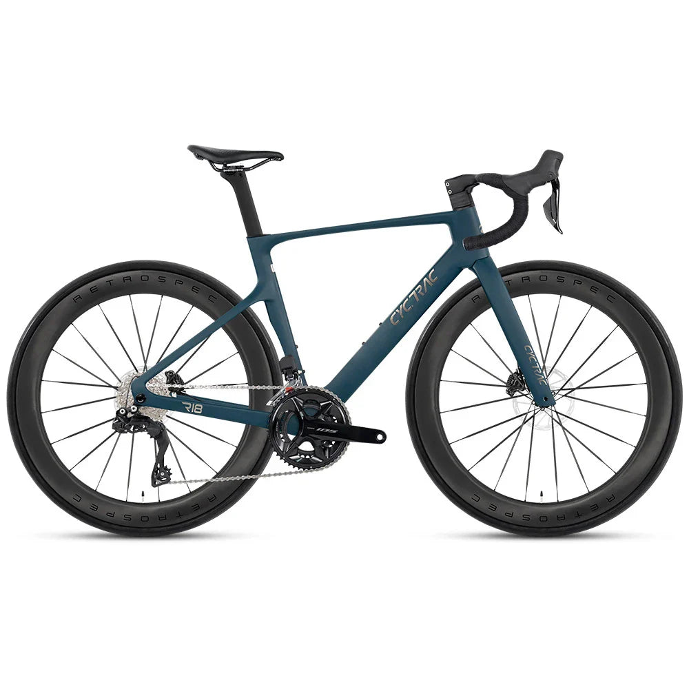 TWITTER R18 Full Carbon Road Bike – Shimano 105 24-Speed, Hydraulic Disc Brakes, 700C