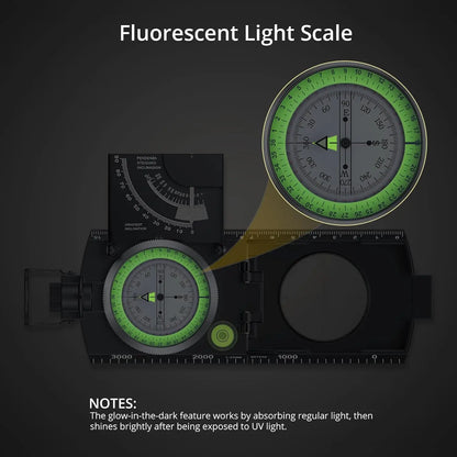 IP65 Waterproof Metal Compass with Clinometer – Precision Navigation for Camping, Hunting & Hiking