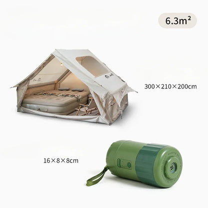 Fully Automatic Inflatable Camping Tent – 6.3m, Waterproof Oxford, Electric or Pump Inflation