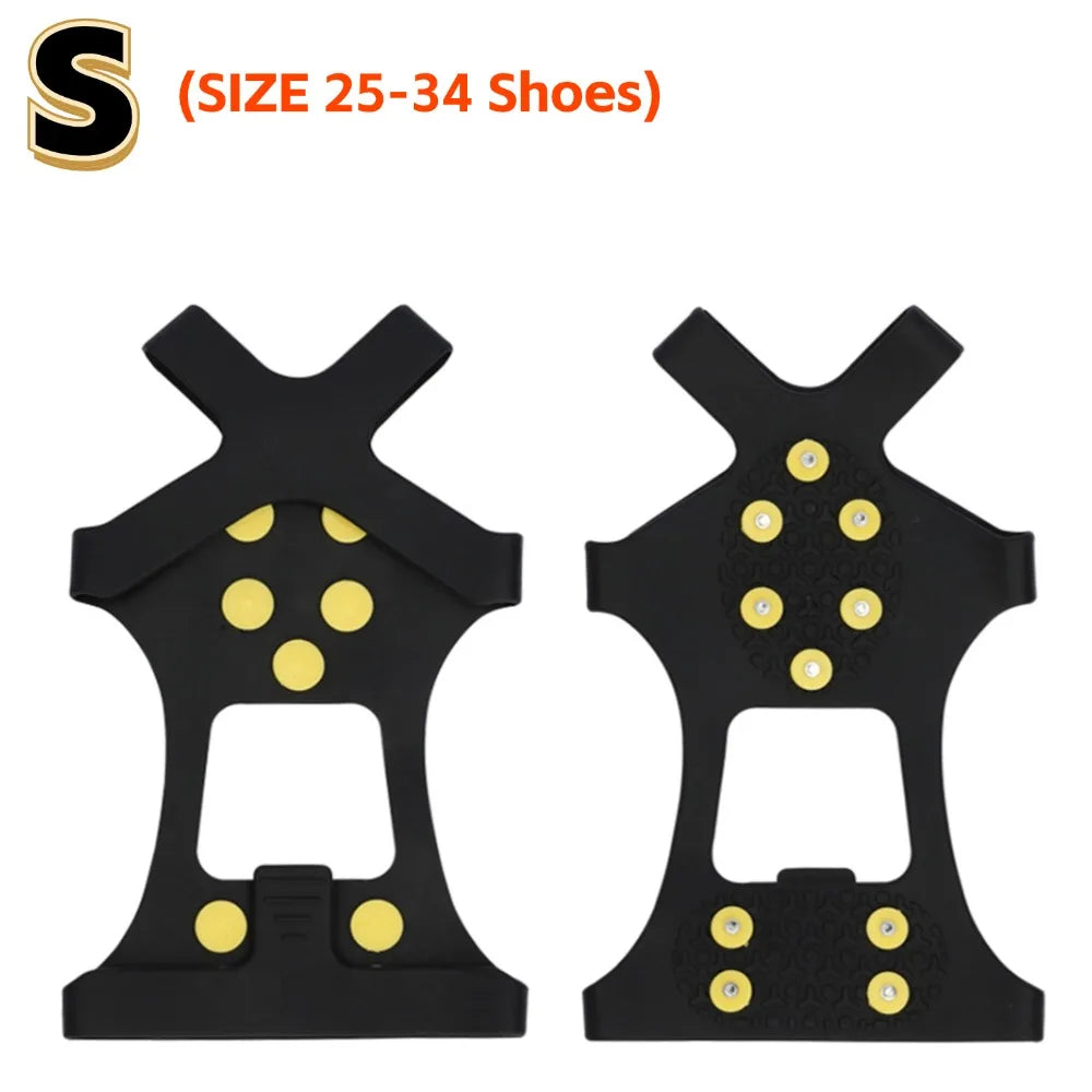 Ice & Snow Traction Cleats – Anti-Slip Crampon Spikes for Boots, Hiking & Winter Sports