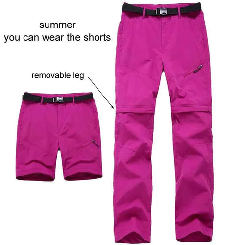 NUONEKO Women's Outdoor Hiking Pants Women Summer Quick Dry Trousers Travel Climbing Camping Trekking Pants Woman Sports Shorts
