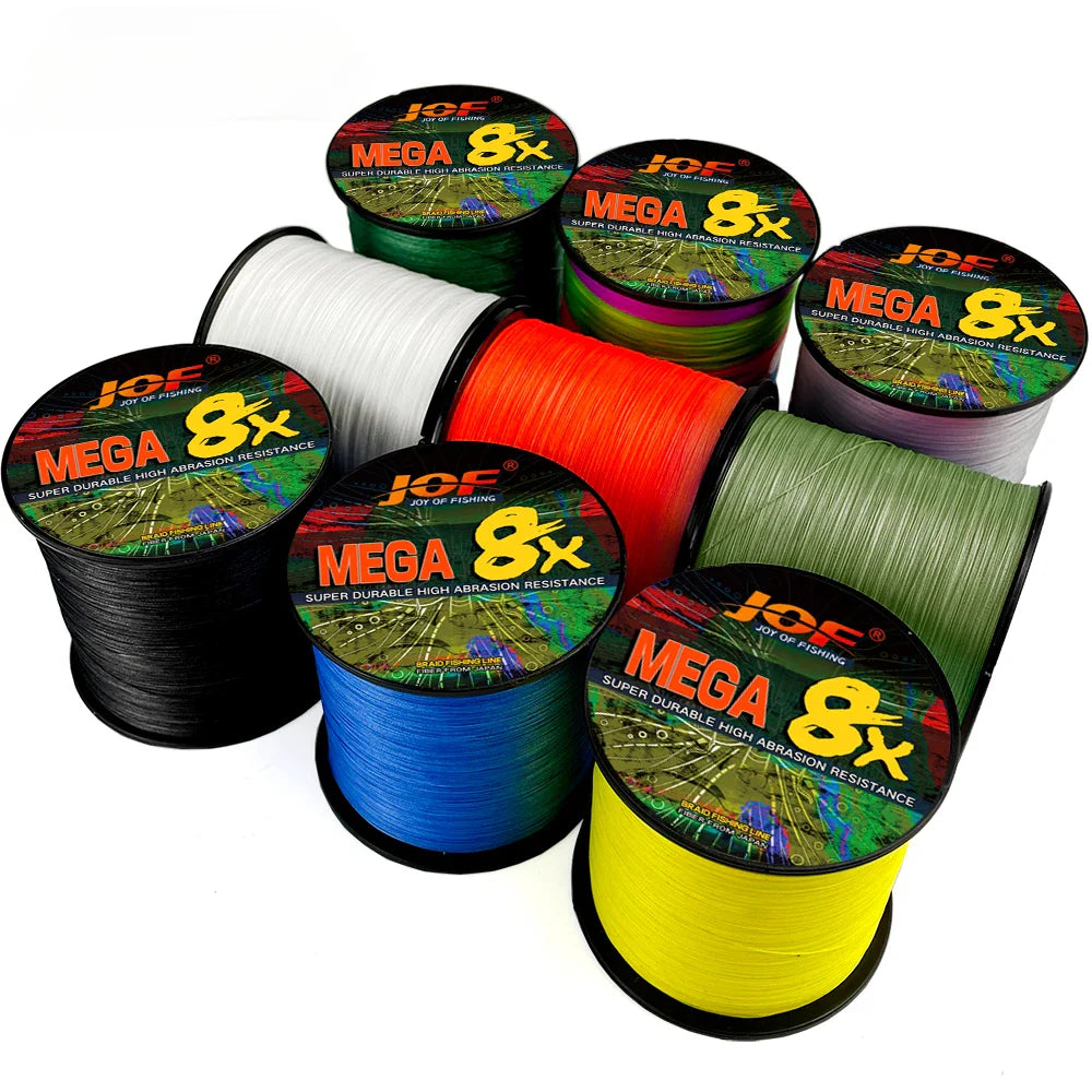 8-Strand Braided PE Fishing Line – 18-78lb, 300m/500m, 5 Colors, Saltwater & Freshwater