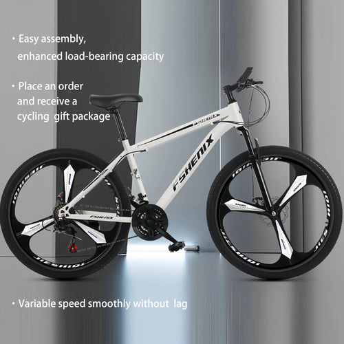 Adult wholesale mountain bikes, 24-inch and 26-inch, shock-absorbing, 21-speed off-road bikes, and college student bicycles